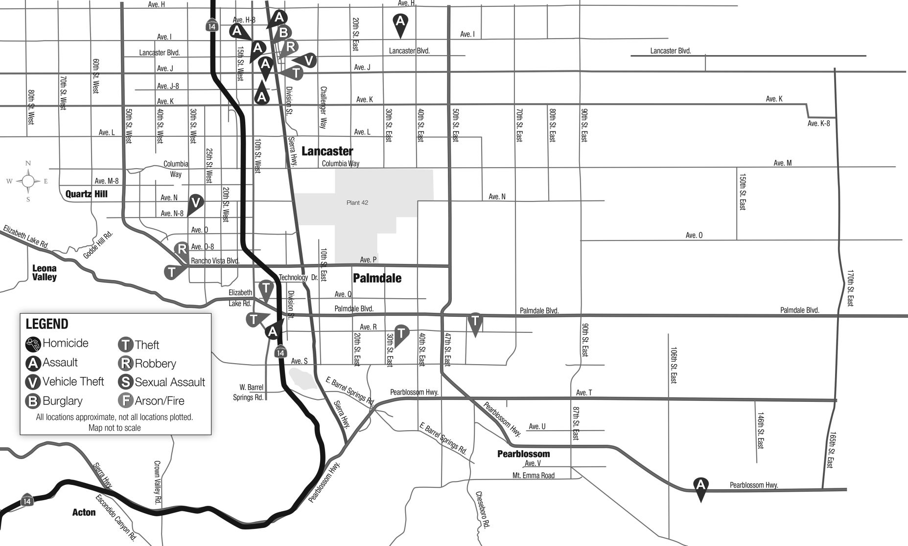 June 1, 2019 Crime map